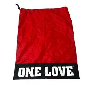 Raising Cane's ONE LOVE Logo Slogan Large Drawstring Laundry Bag